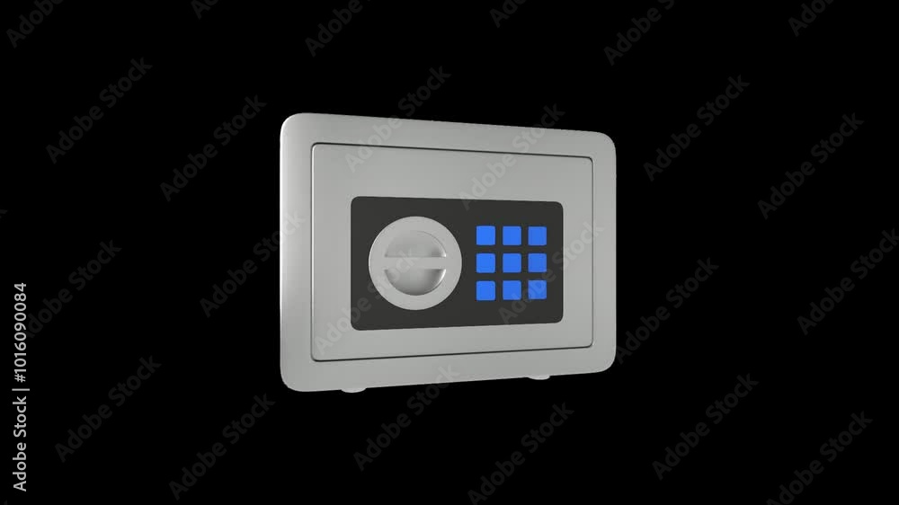 Security Box 3D Animation | Alpha Channel Security Box 3D Animation | Alpha Channel