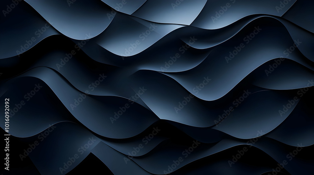 Abstract Blue Wavy Background Illustration Abstract Blue Wavy Background Illustration