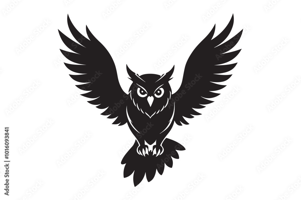 Owl silhouette vector illustration Owl silhouette vector illustration