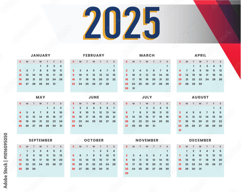 2025 CALENDER VECTOR. 2025 CALENDER VECTOR.