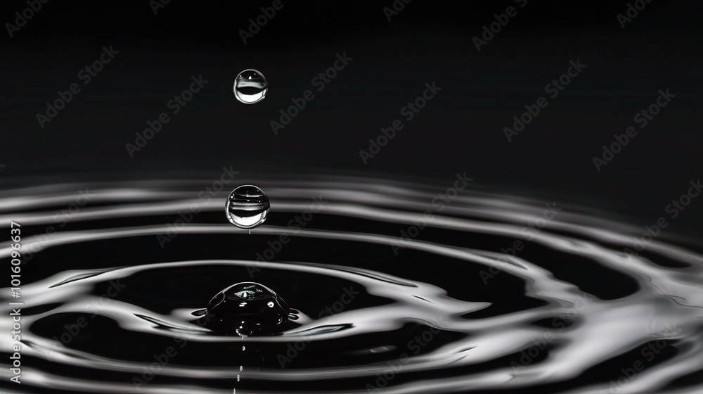 Water Droplets Falling on Black Background - a mesmerizing and elegant visual. The water droplets gracefully falling on the black backdrop create a captivating and stylish scene Water Droplets Falling on Black Background - a mesmerizing and elegant visual. The water droplets gracefully falling on the black backdrop create a captivating and stylish scene