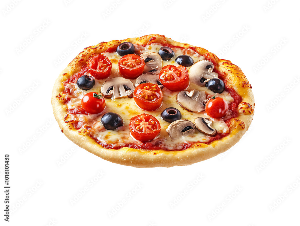 a pizza with tomatoes and olives a pizza with tomatoes and olives