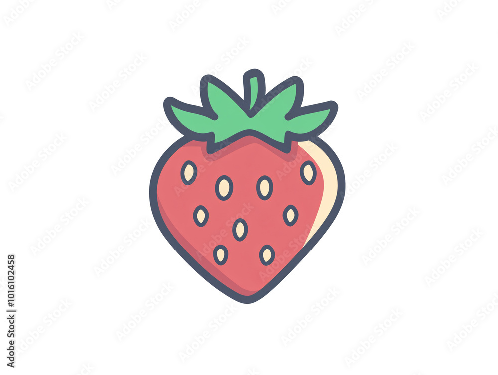 a drawing of a strawberry a drawing of a strawberry
