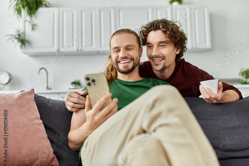 A loving couple shares a happy moment while enjoying each other.