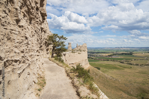 Hiking trail at Scotts Bluff National Monument, Nebraska