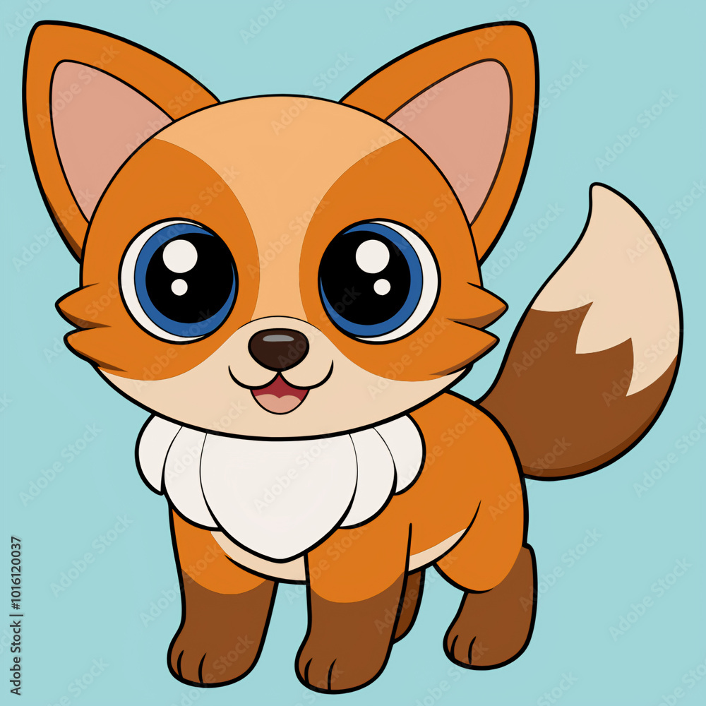 Obraz premium cartoon. cat, cartoon, animal, vector, pet, illustration, kitten, dog, cute, fox, mammal, fun, character, animals, funny, domestic, tail, baby, fur, feline, art, drawing, kitty, brown, design