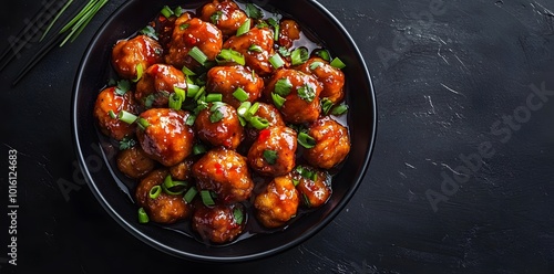 Chinese food Spicy Chicken Manchurian Gravy 