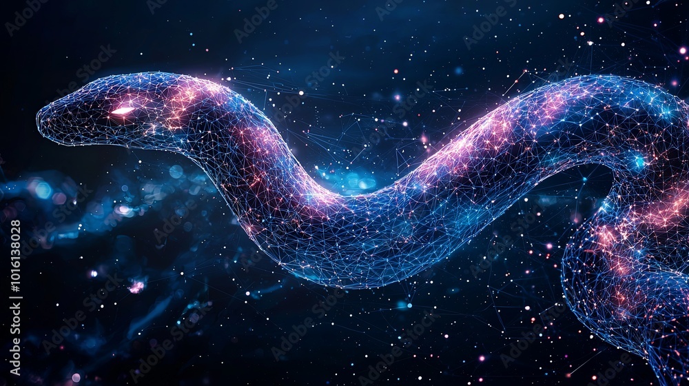 A digitally rendered serpent enriched with cosmic motifs, preface to the seamless blend of astral symbols and digital finesse, creating an artistic enigma. A digitally rendered serpent enriched with cosmic motifs, preface to the seamless blend of astral symbols and digital finesse, creating an artistic enigma.