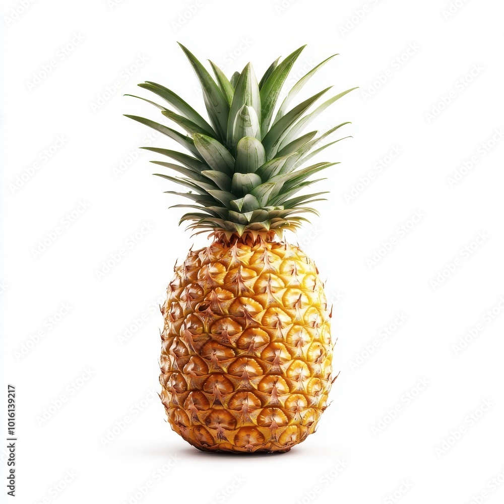 Fresh pineapple isolated on a white background. Fresh pineapple isolated on a white background.