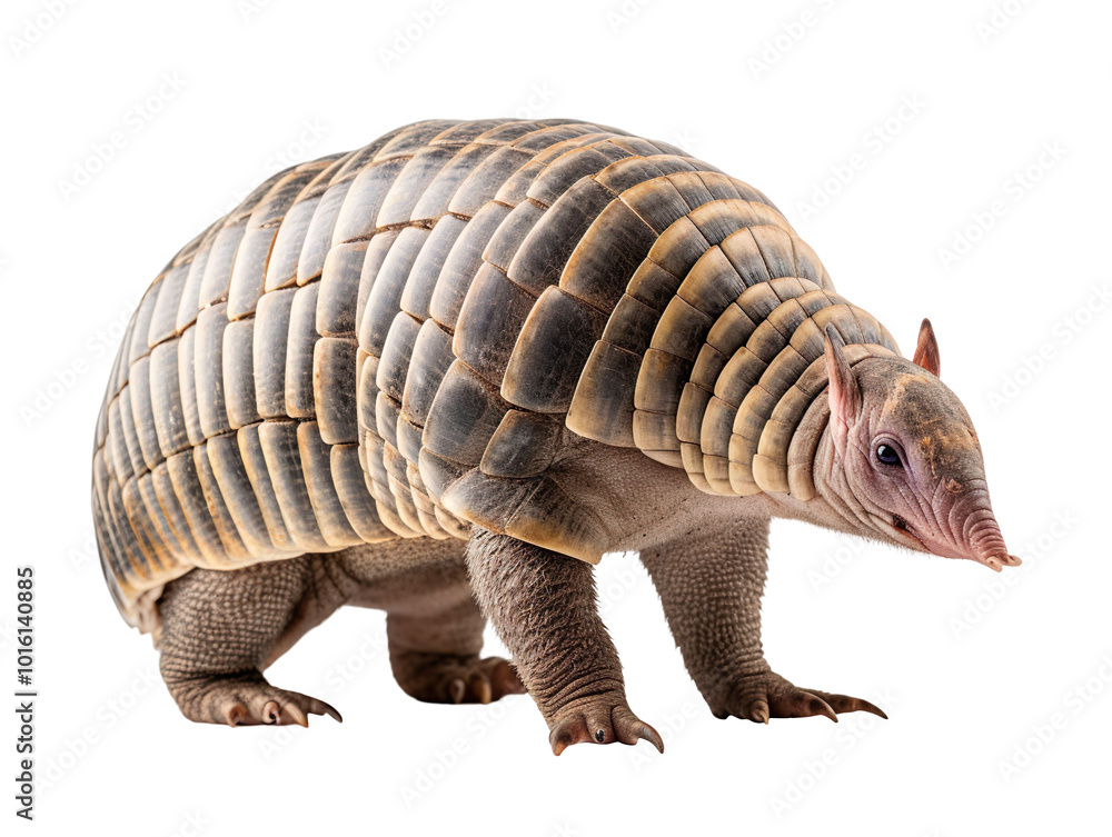 Obraz premium A Full Body Armadillo isolated on transparent background