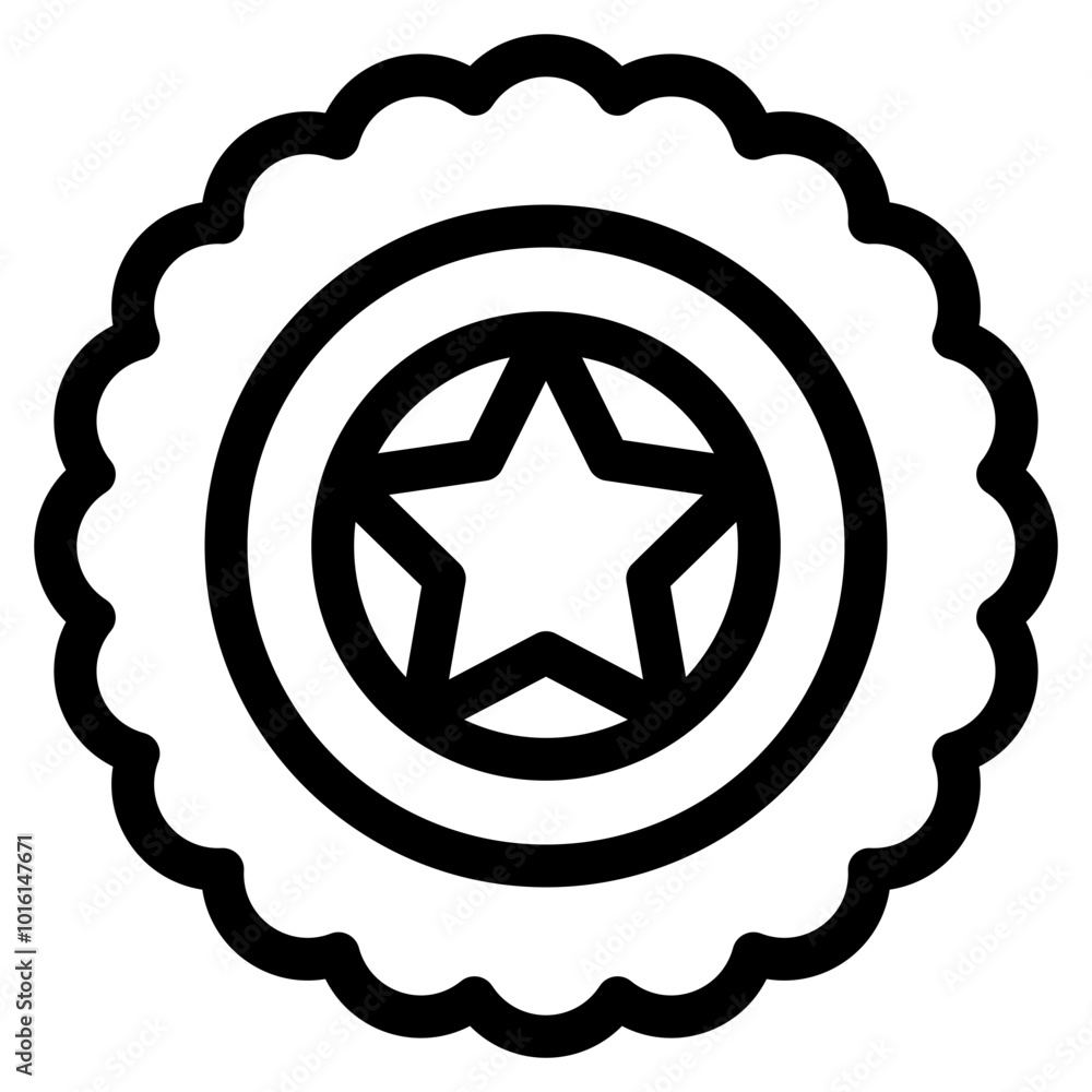 Badge, independence, military, star, usa Icon Badge, independence, military, star, usa Icon