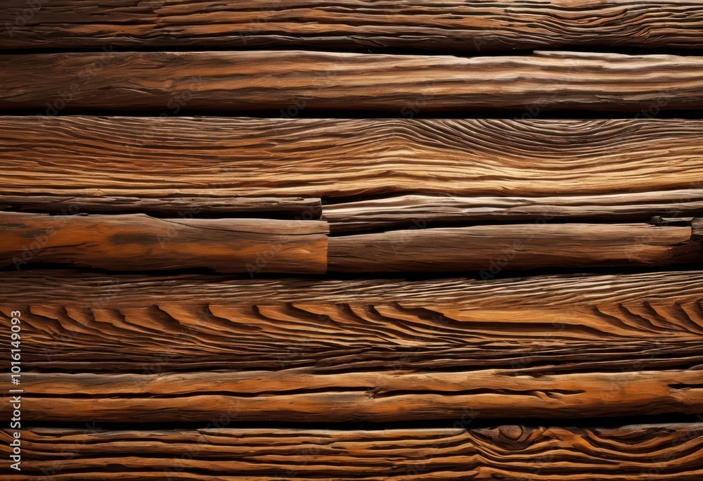 Fototapeta premium captivating close intricate weathered wooden surface showcasing detailed grain patterns textures, antique, vintage, lumber, timber, rustic, surfaces