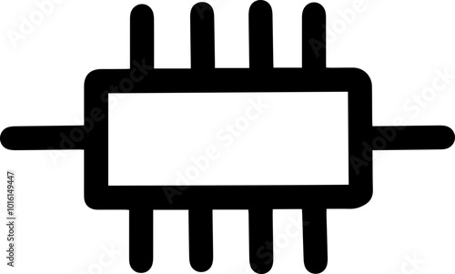 electrical circuit symbols icon integrated circuit general