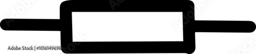 electrical circuit symbols icon fixed resistor