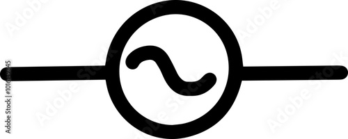 electrical circuit symbols icon signal generator