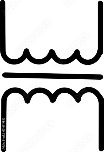 electrical circuit symbols icon transformer