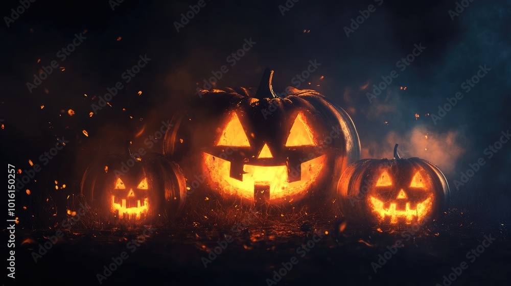 happy halloween text design on dark backdrop happy halloween text design on dark backdrop