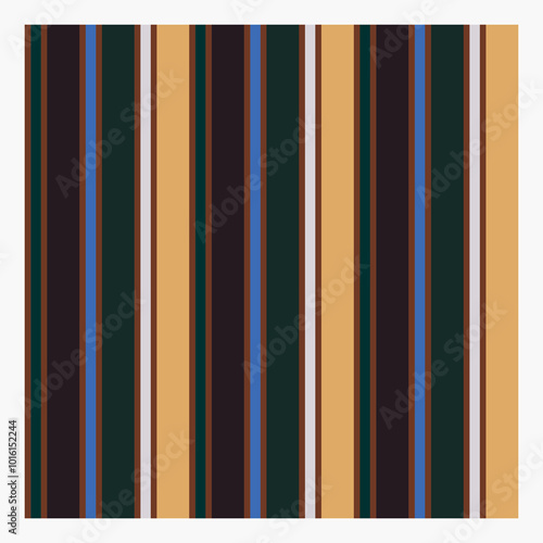Decorative pattern with colorful vertical stripes. Seamless continuous textile pattern.
