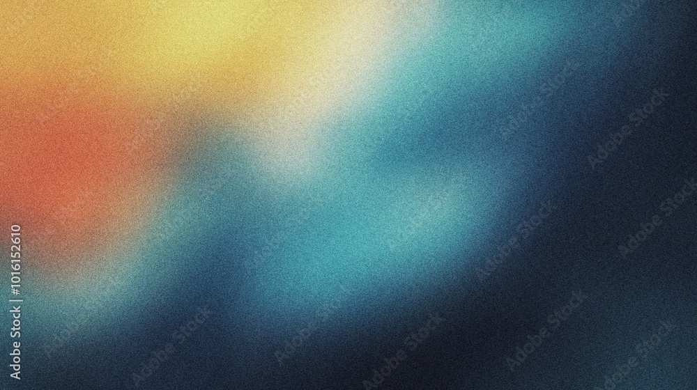 Obraz premium Gradient Background with Smooth Color Transitions, Elegant and Subtle Design, Noise Texture Effect, Template for Background, Banner, Card 