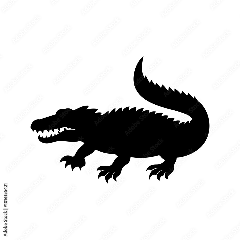 Fototapeta premium Crocodile mascot cartoon illustration 