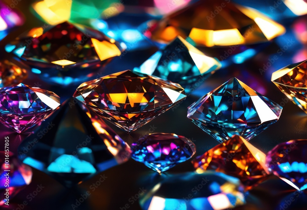 intricate close diverse diamond patterns reflecting light glossy surface showcasing brilliant textures shimmering designs, shine, sparkling, geometric intricate close diverse diamond patterns reflecting light glossy surface showcasing brilliant textures shimmering designs, shine, sparkling, geometric