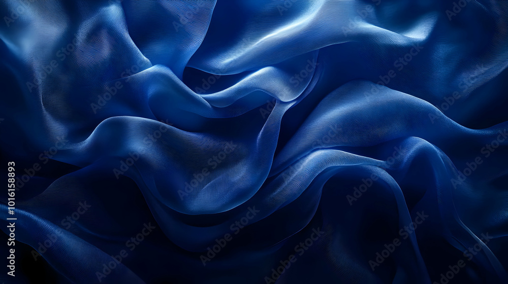 Abstract Blue Fabric Texture Background Abstract Blue Fabric Texture Background