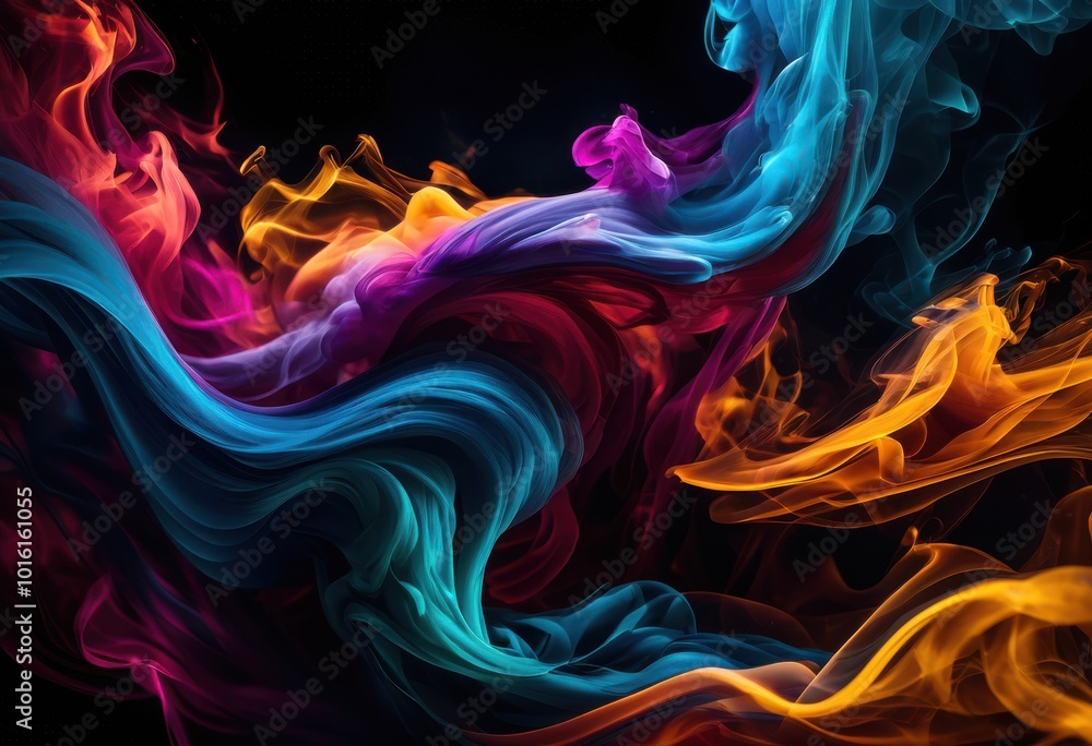 close view vibrant colorful smoke patterns showcasing intricate swirls dynamic fluid movement vivid hues, aesthetic, art, atmosphere, beauty, bright close view vibrant colorful smoke patterns showcasing intricate swirls dynamic fluid movement vivid hues, aesthetic, art, atmosphere, beauty, bright