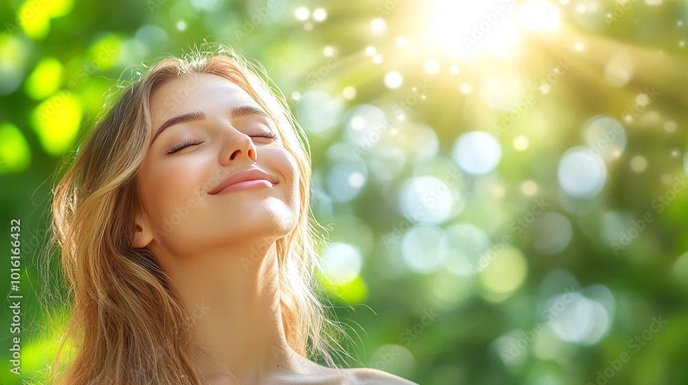 joyful woman with arms outstretched, facing away, embraces freedom in a natural setting. She radiates confidence, beauty, and empowerment, symbolizing liberation and harmony with nature joyful woman with arms outstretched, facing away, embraces freedom in a natural setting. She radiates confidence, beauty, and empowerment, symbolizing liberation and harmony with nature