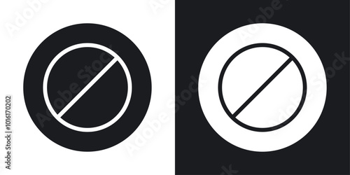 Blocked solid vector icon pack