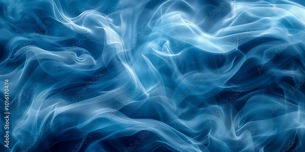 Obraz premium Abstract blue wave background