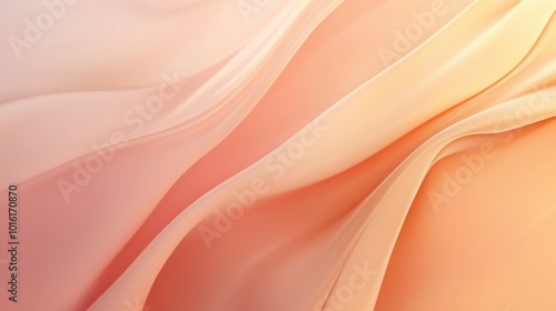 Soft gradient background from light pink to peach, creating a warm, modern feel for beauty product displays.