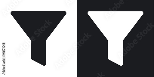 Funnel solid vector icon pack