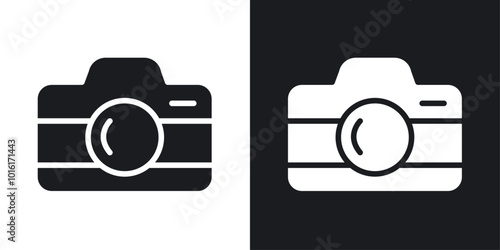 Photo Camera solid vector icon pack