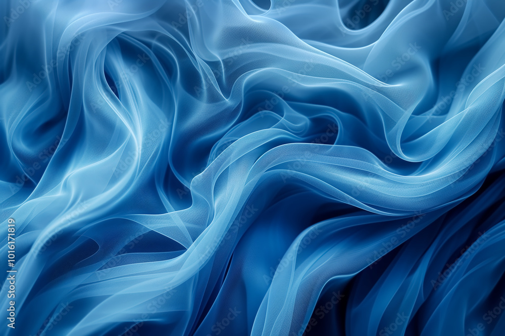 Obraz premium Abstract blue wave background