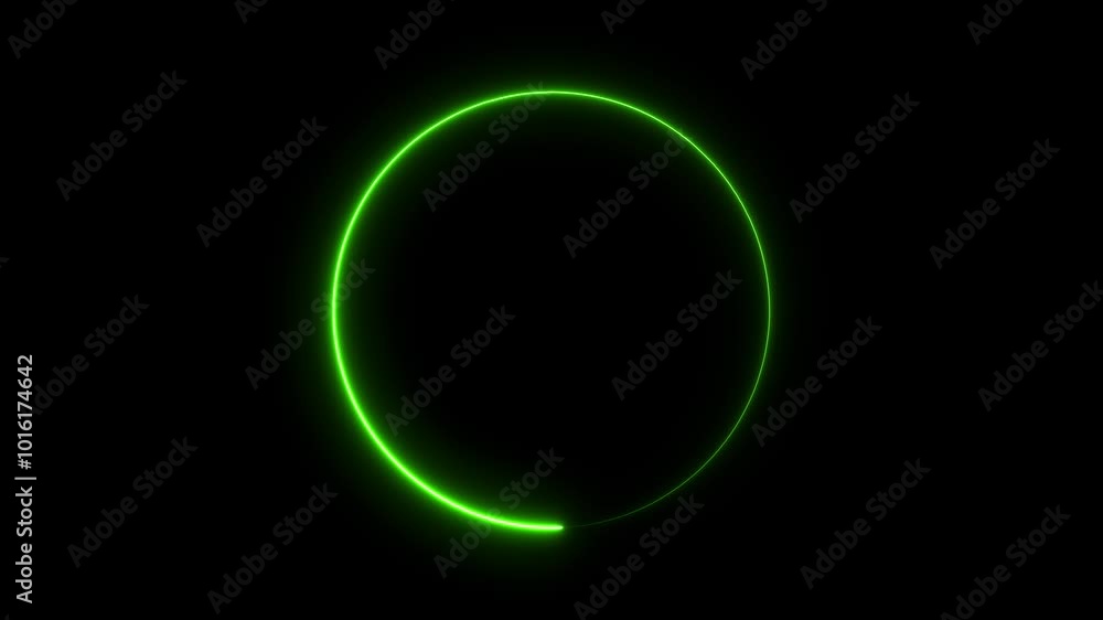 Neon light circle frame loading icon background animation in retro style 4k video animation. Neon light circle frame loading icon background animation in retro style 4k video animation.