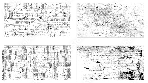 Square Overlay texture with the effect of antiquity, Grunge vector texture of spilled sauce or smeared black paint. Liquid ink pattern with surface tension effect