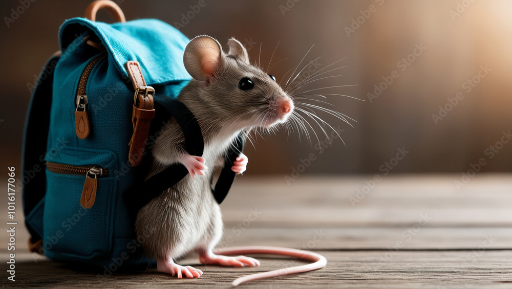 Obraz premium Rats use Backpacks