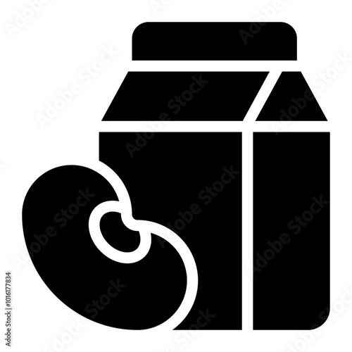 soy milk glyph icon