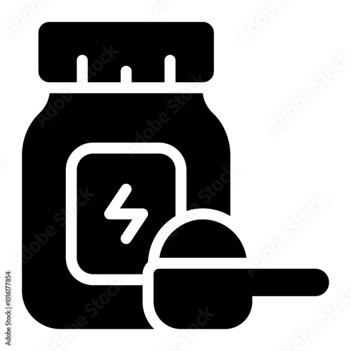 whey protein glyph icon
