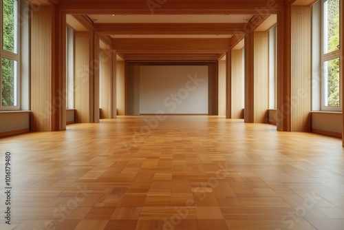 Music practice room with mirrored walls for self-correction of posture and technique, music practice room, mirrored practice