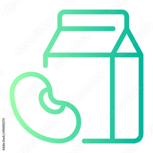 soy milk gradient icon