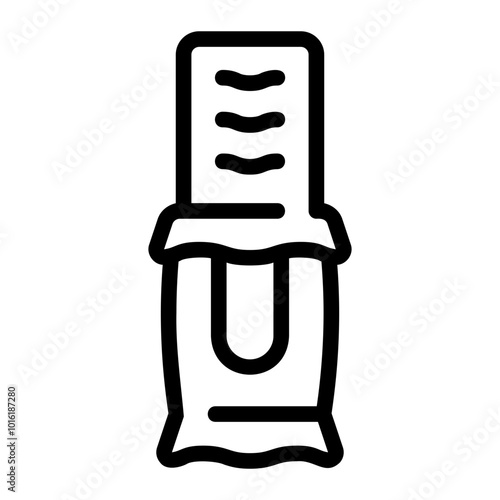 energy bar line icon