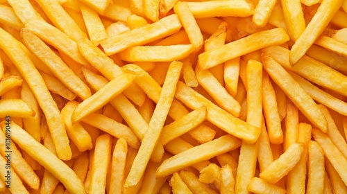 Crispy golden French fries served in abundance, perfect for snacking or pairing with meals at any casual dining setting