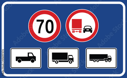 Highway inspection station, Information signs, Road signs in Turkey. Standard traffic signs on Turkish highways. (Turkish: Karayolu Denetim İstasyonu, Karayolları standart trafik işaret levhaları)