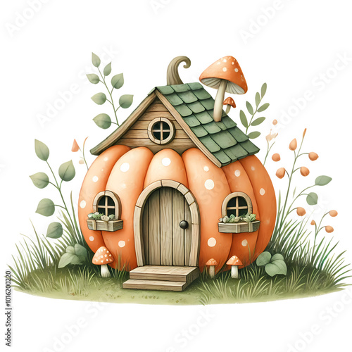 fairy tail house -pumpkin  house