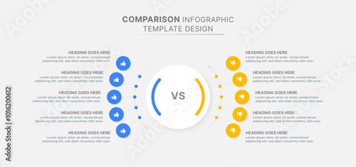 Dos and Don’ts Comparison Infographic Design Template
