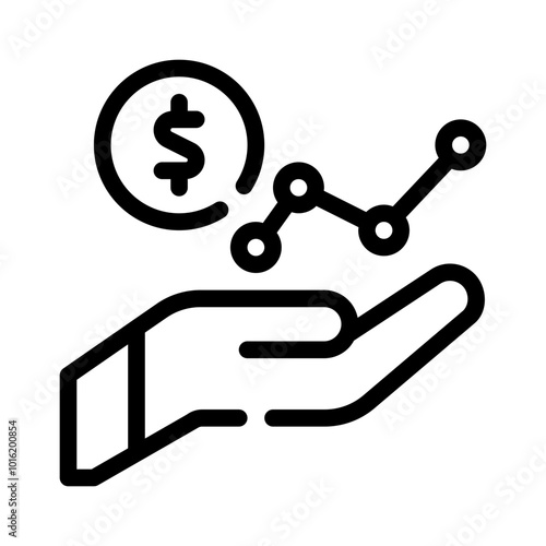 Icon Earnings With Style Outline