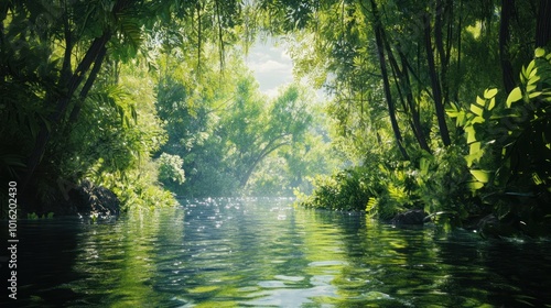 Tranquil River Scene