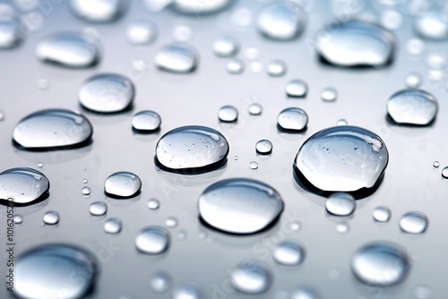 Wallpaper Mural A close-up view of water droplets on a surface Torontodigital.ca