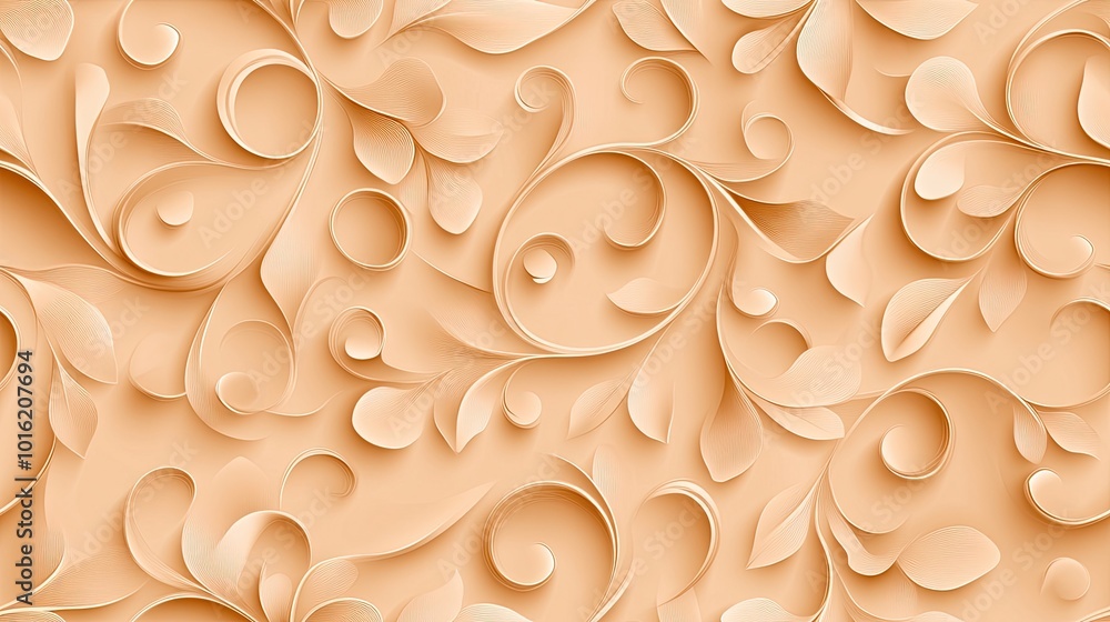 This stunning gold pattern features detailed floral designs that add a touch of luxury to any interior space. Perfect for upscale wall art reflecting Chinese art traditions SEAMLESS PATTERN This stunning gold pattern features detailed floral designs that add a touch of luxury to any interior space. Perfect for upscale wall art reflecting Chinese art traditions SEAMLESS PATTERN
